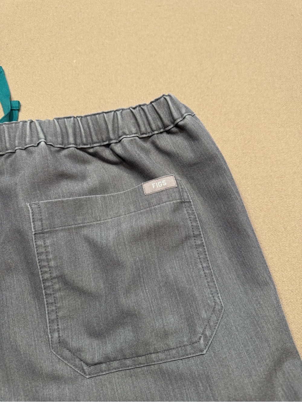 Figs Gray Scrub Technical Collection Drawstring Pants - Picture 5 of 6